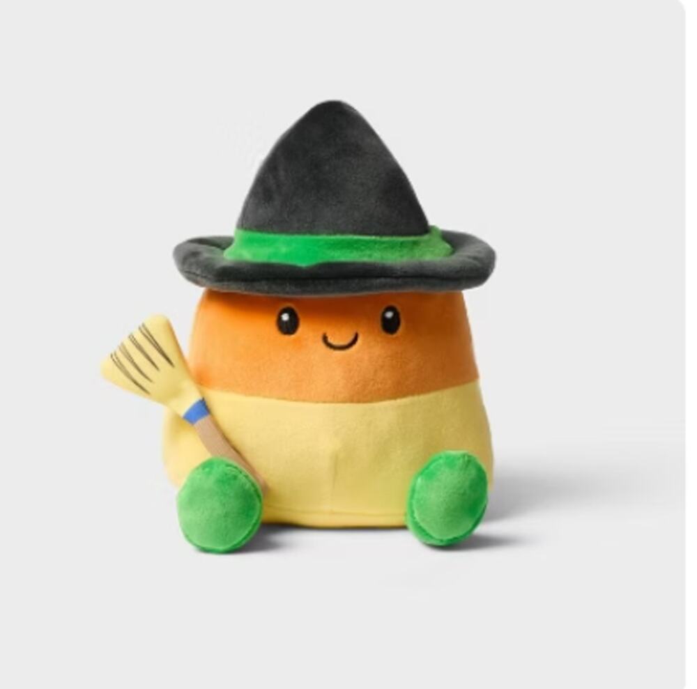 Gigglescape 7" Candy Corn Witch Plush Stuffed Animal Toy  Halloween NEW